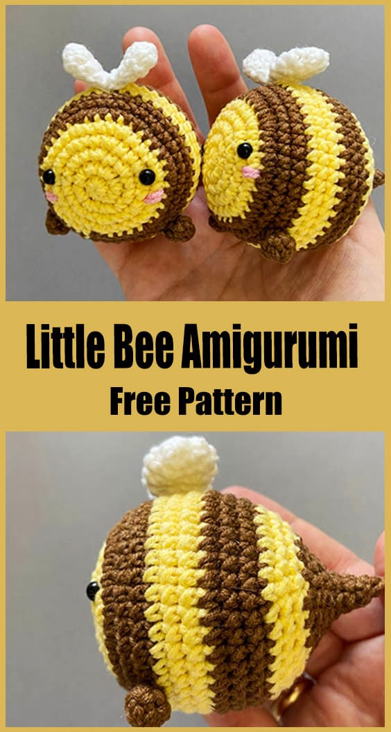 Amigurumi Little Bee Keychain Free Pattern-1 – Free Amigurumi Patterns