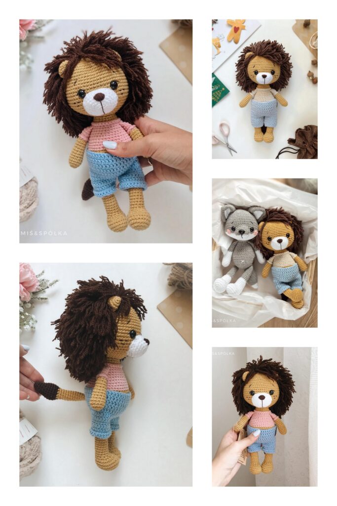 Small Crochet Lion 2 Min