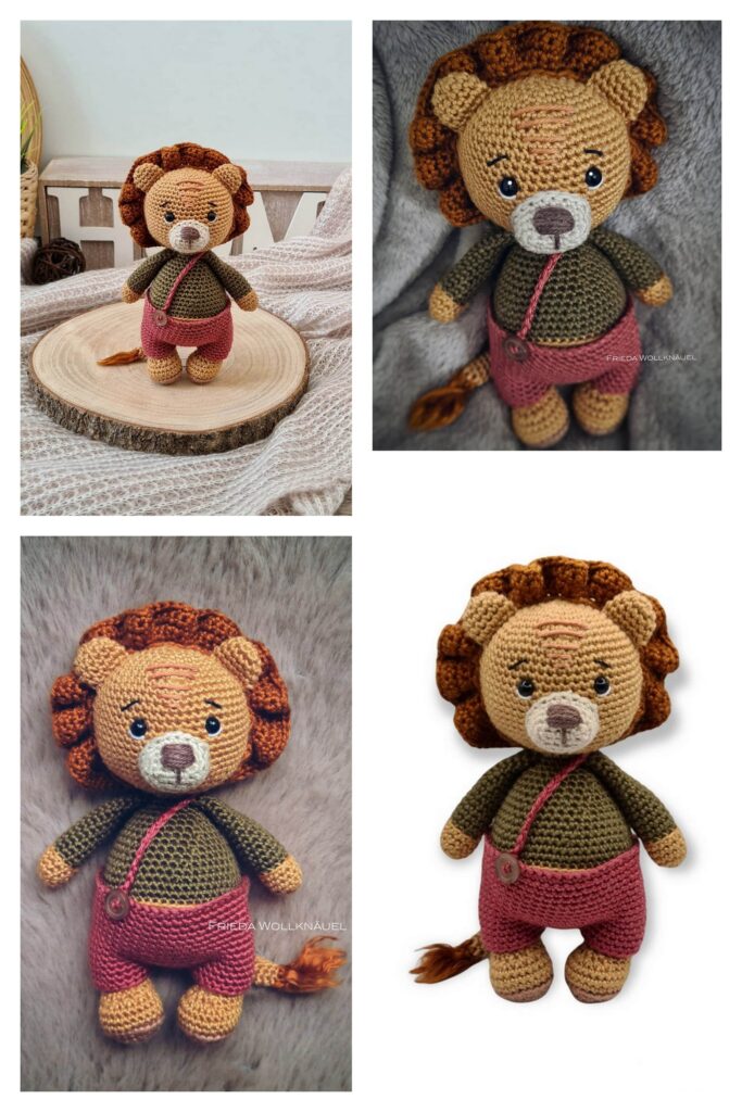 Small Crochet Lion 5 Min