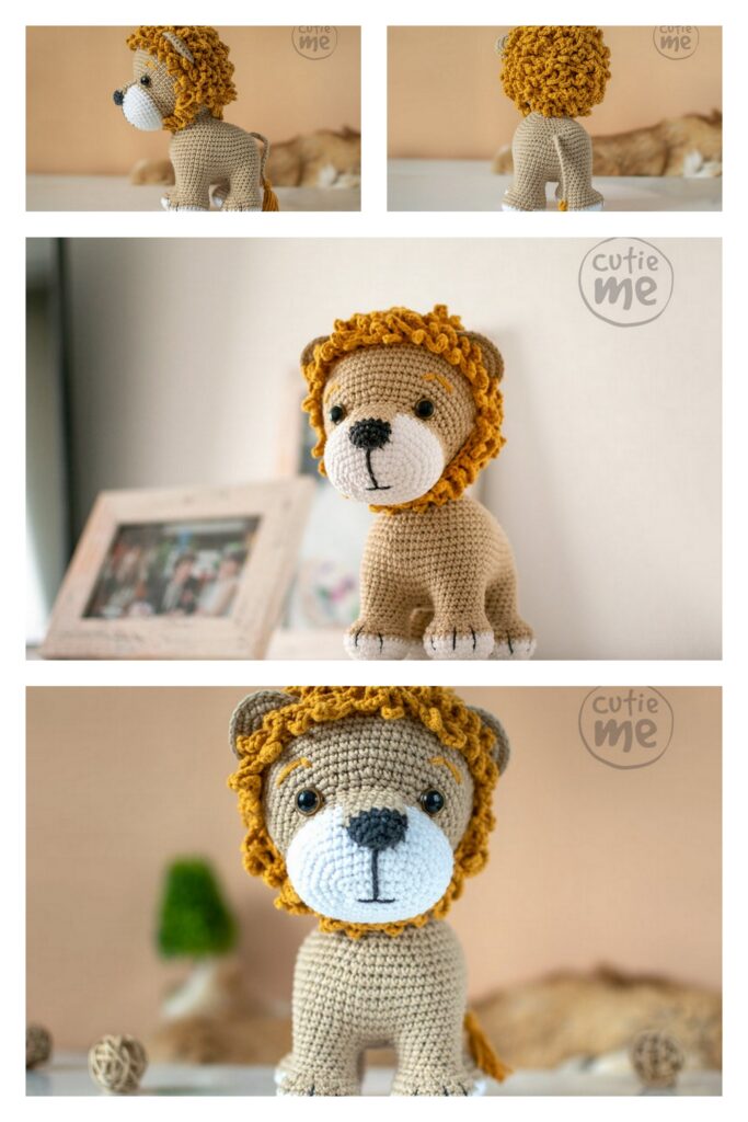Small Crochet Lion 6 Min