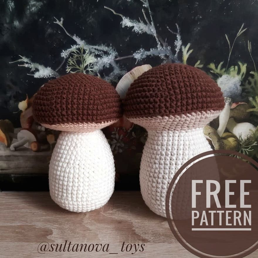 Amigurumi Crochet Mushroom Free Pattern