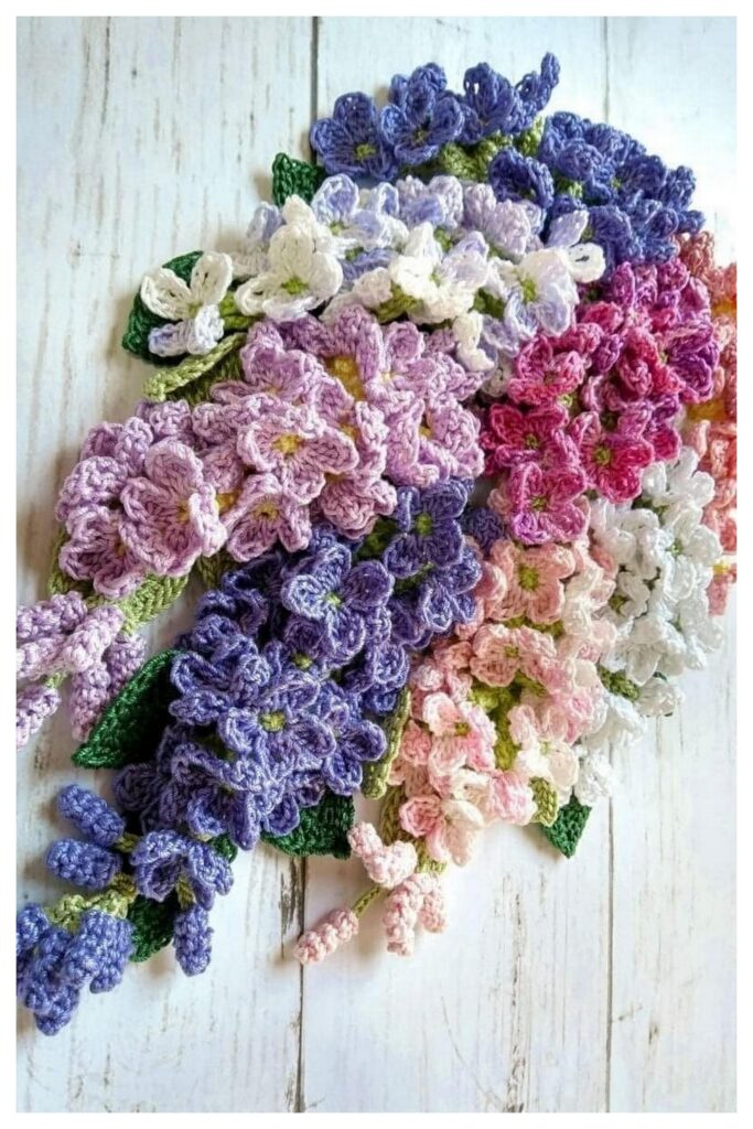 Crochet Bundle Of Flower10 Min