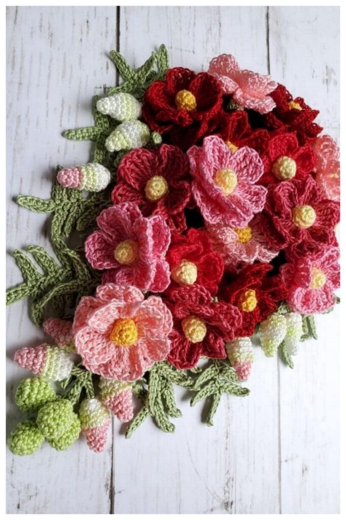 Crochet Bundle Of Flower12 Min