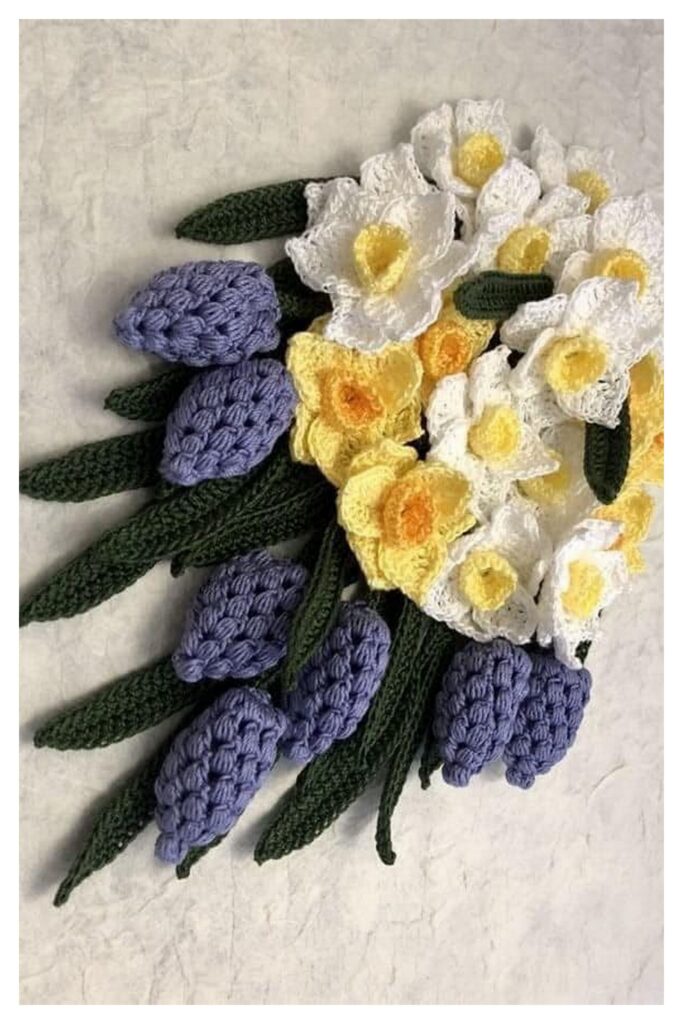 Crochet Bundle Of Flower15 Min
