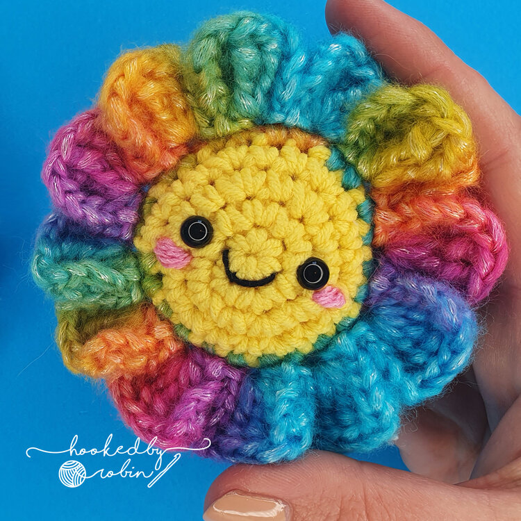 Amigurumi Crochet Flower Free Pattern