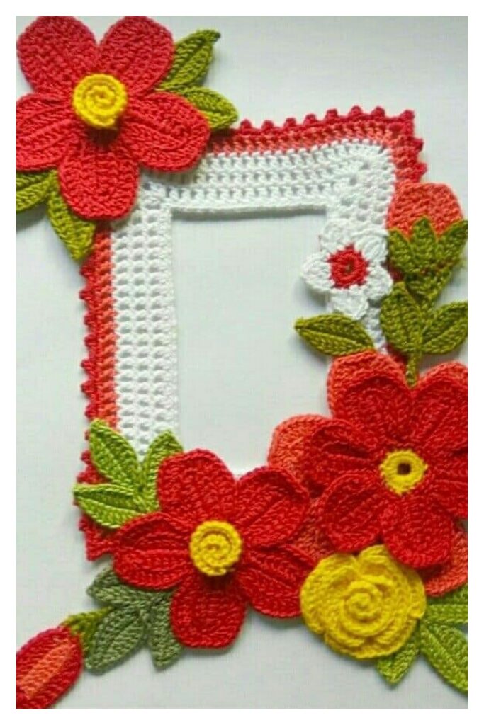 Crochet Picture Frame 6 Min