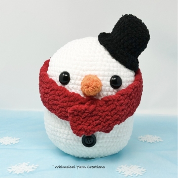 Amigurumi Huggable Snowman Friend Free Pattern-5