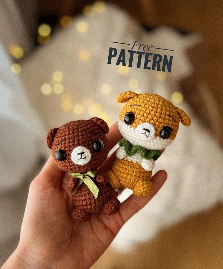 Amigurumi Crochet Dog And Bear Free Pattern-2 – Free Amigurumi Patterns