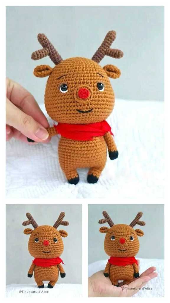 Crochet Reindeer 8 Min