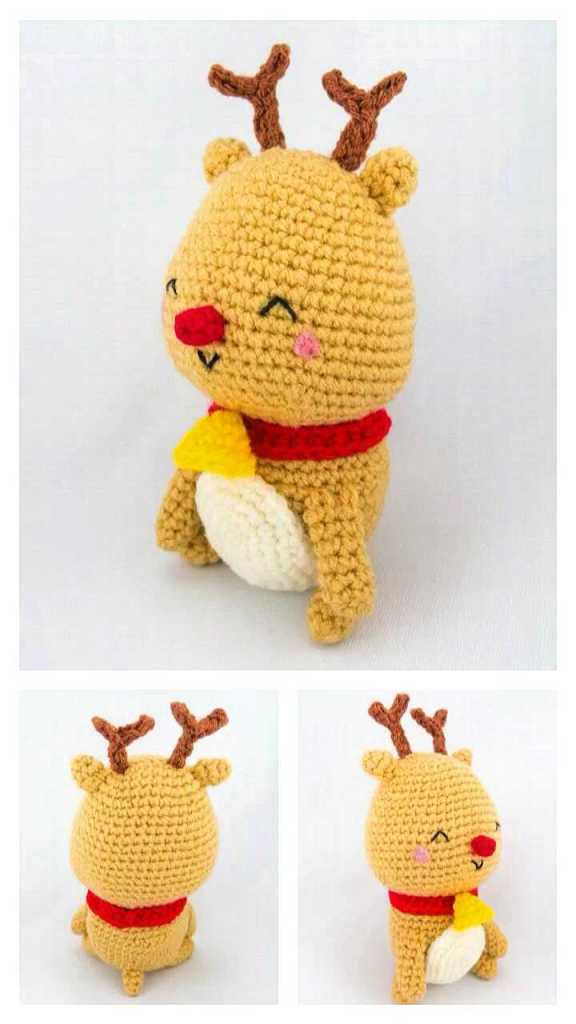 Crochet Reindeer 9 Min