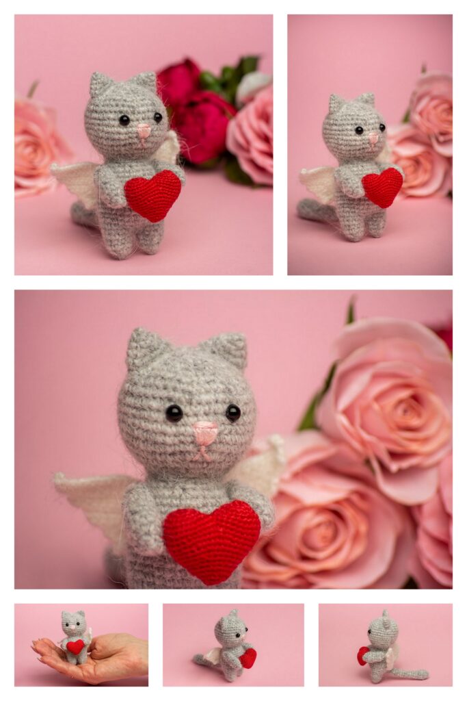 Plush Crochet Cat 3 4 Min