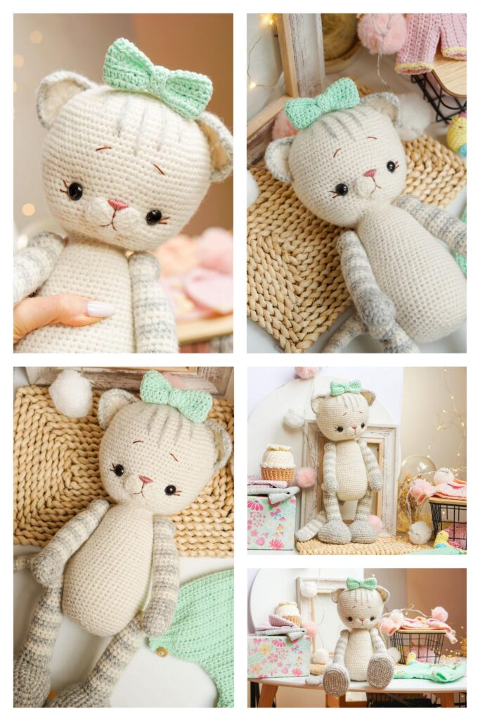Plush Crochet Cat 3 5 Min