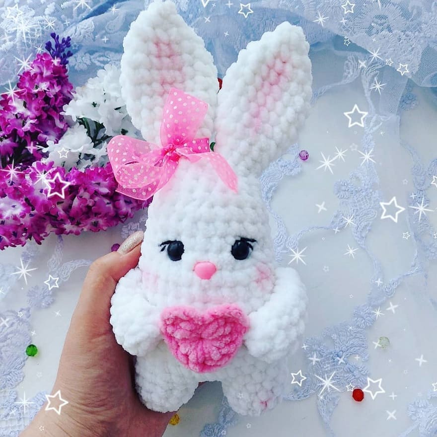 Amigurumi Valentine Small Bunny Free Pattern-2