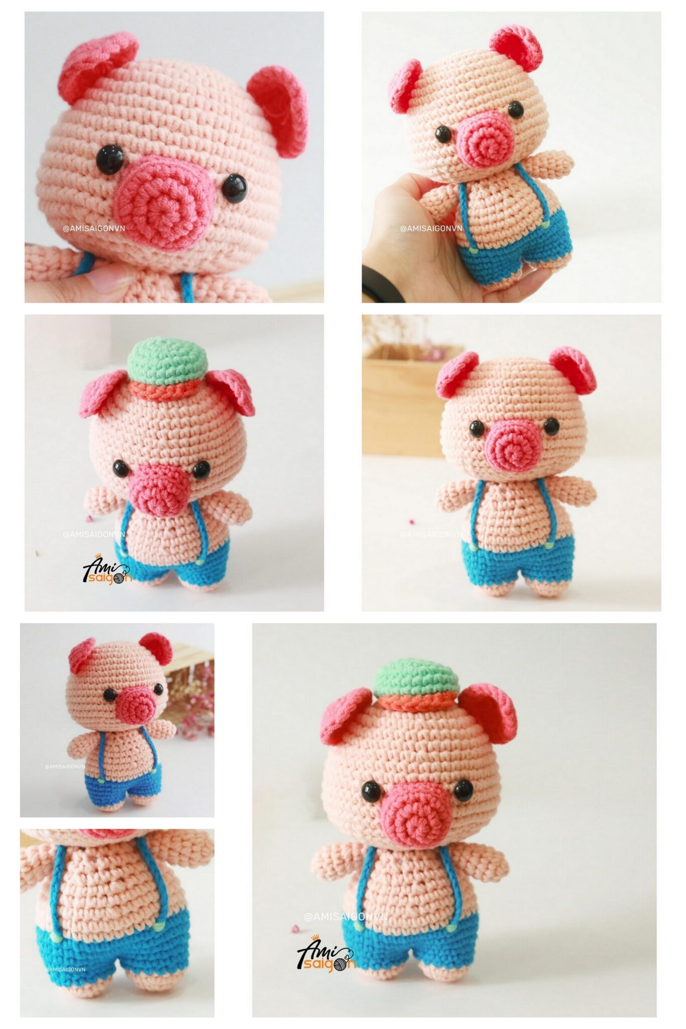 Amigurumi Crochet Piglet Free Pattern-4 - Free Amigurumi Patterns