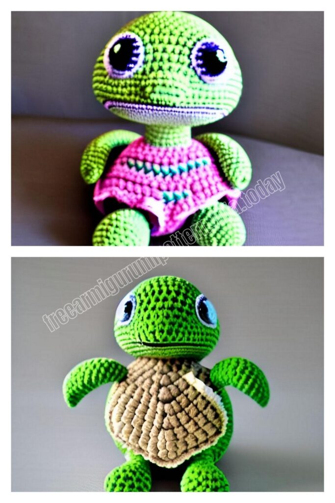 Crochet Turtle Meg 6 Min