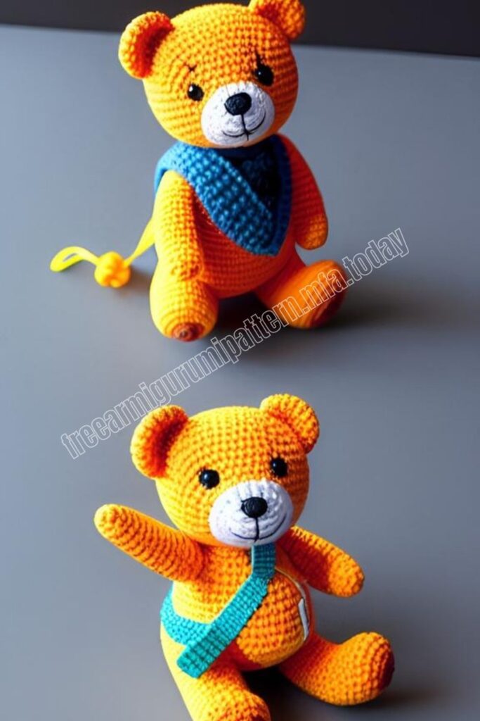 Bright Teddy Bear 6 9