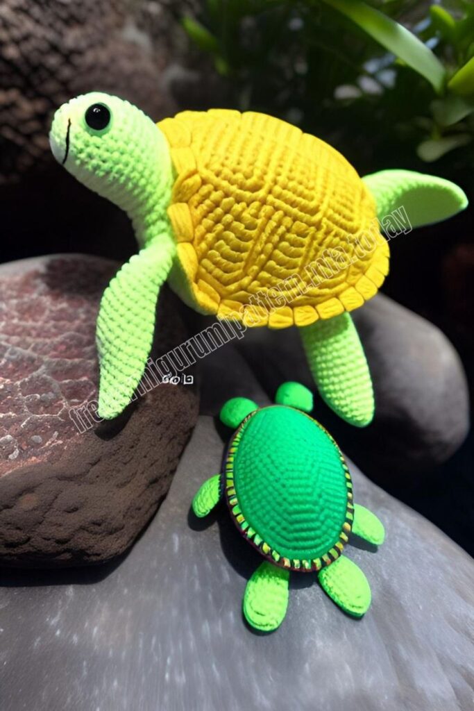 Crochet Turtle 4 7