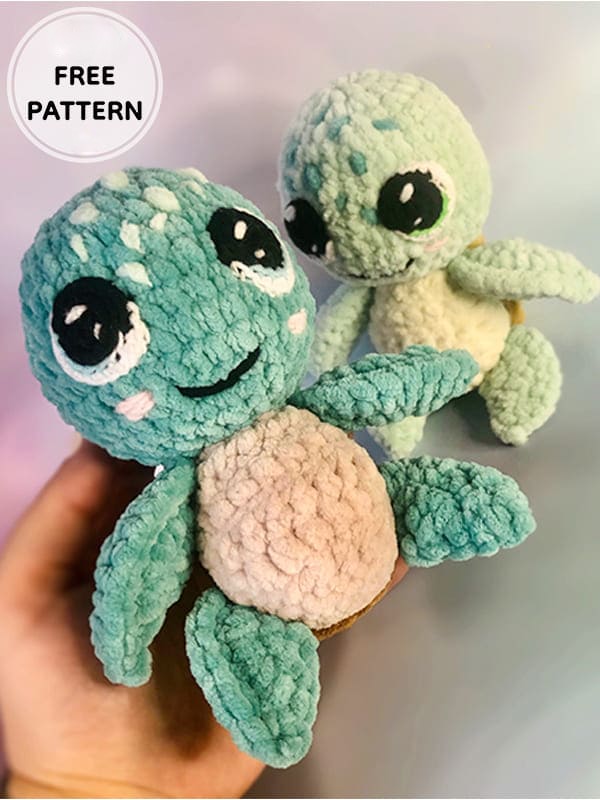 Amigurumi Crochet Turtle Free Pattern-4
