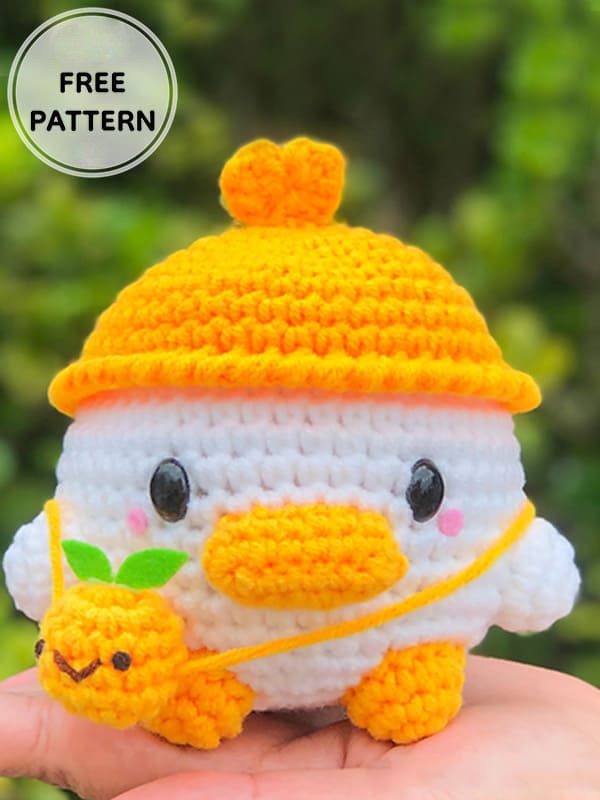 Amigurumi Duck With Hat Free Pattern-3