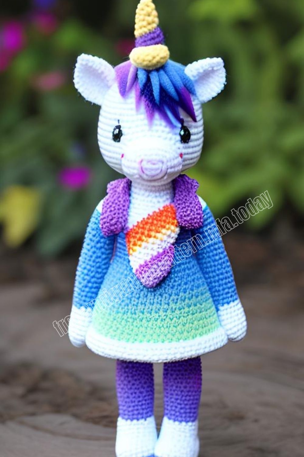 Amigurumi Unicorn Leela Free Pattern-5 – Free Amigurumi Patterns