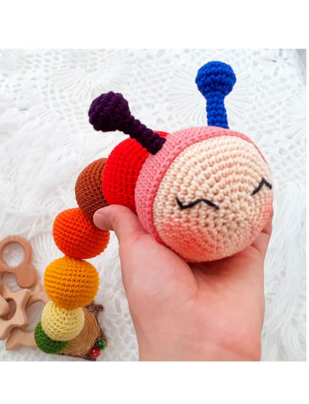 Amigurumi Crochet Caterpillar Free Pattern-2