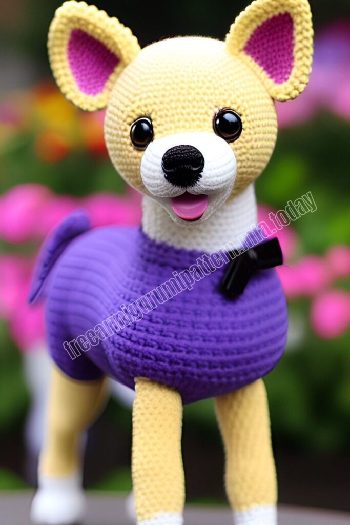 Crochet Cute Dog 1 5