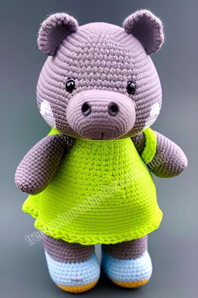 Cute Baby Hippo 1 12