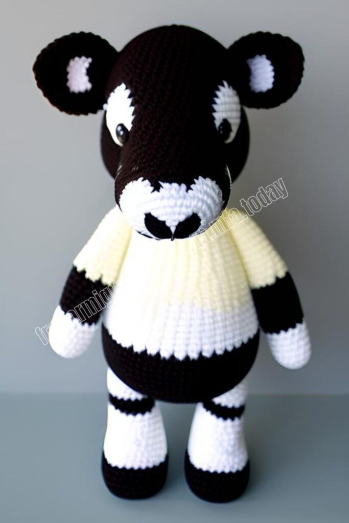 Daisy The Crochet Cow 5 7