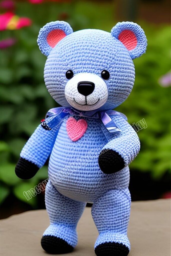 Furry Teddy Bear 4 12