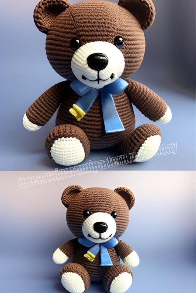 Furry Teddy Bear 4 3