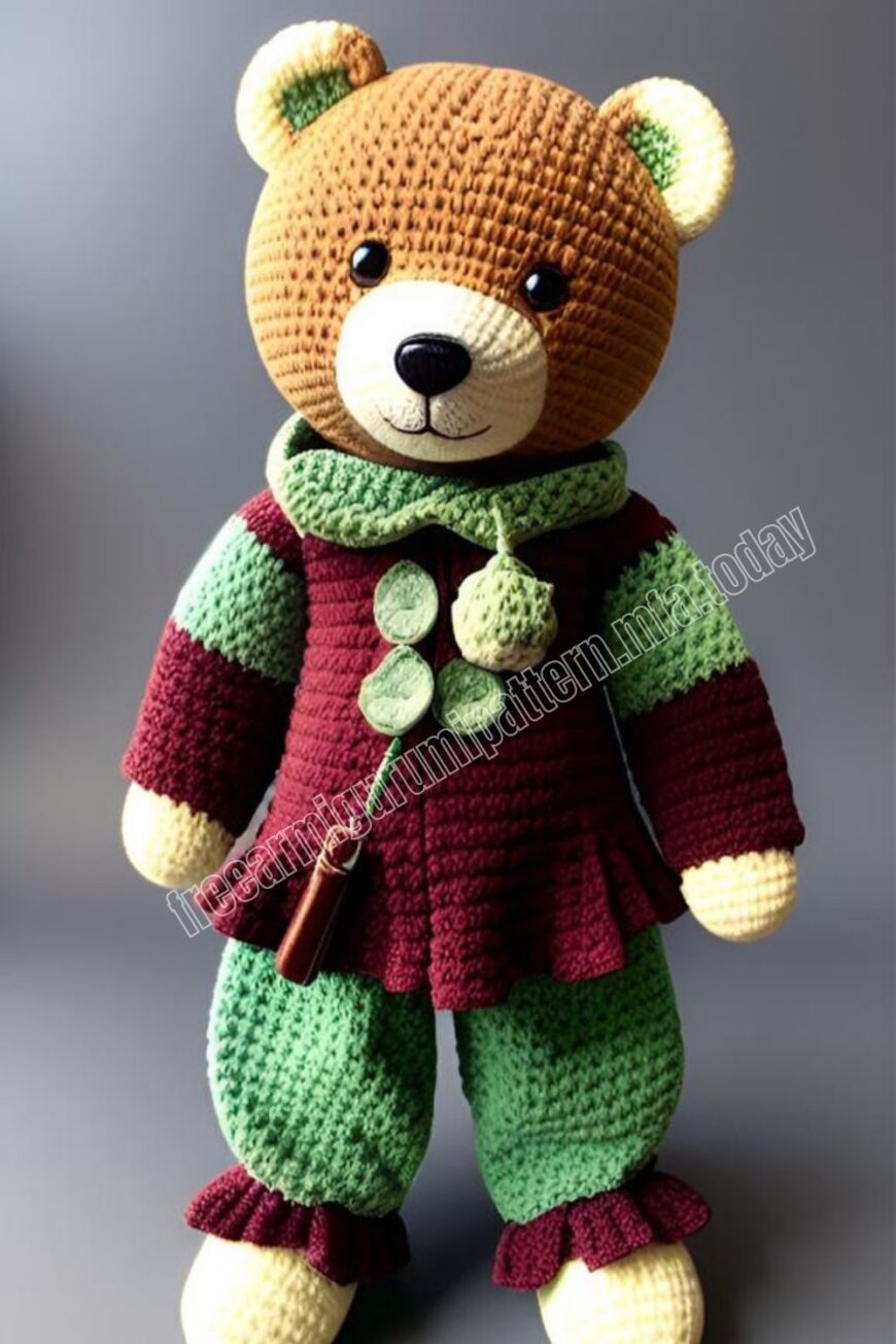 Amigurumi Furry Teddy Bear Free Pattern-4 – Free Amigurumi Patterns