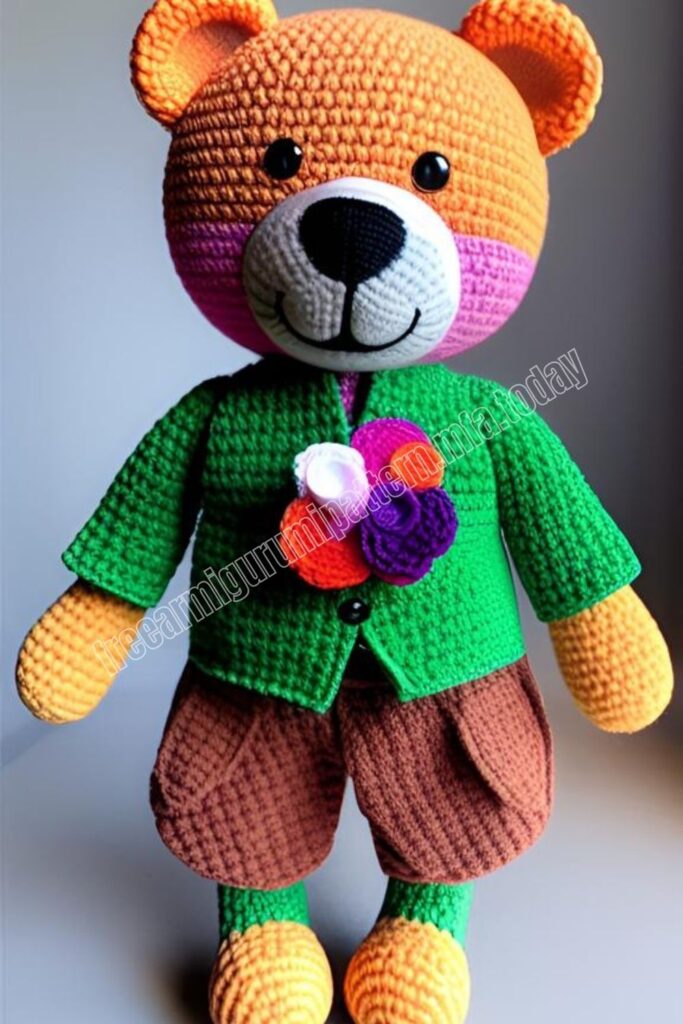 Furry Teddy Bear 4 7