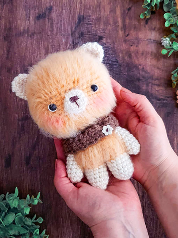 Amigurumi Furry Teddy Bear Free Pattern-4