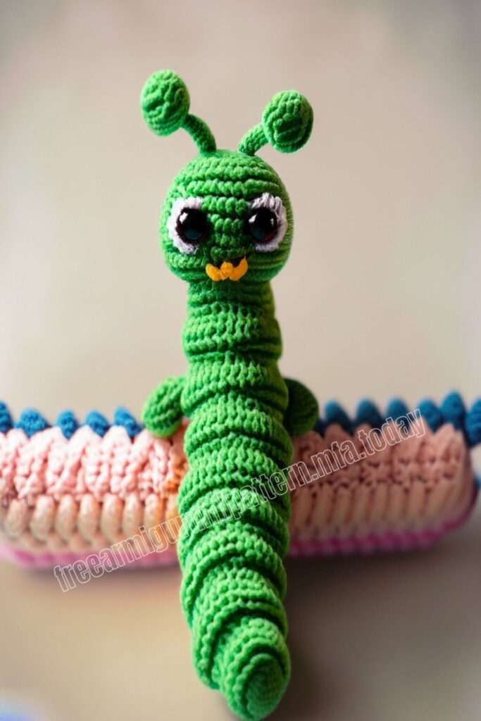 Crochet Caterpillar 2 3