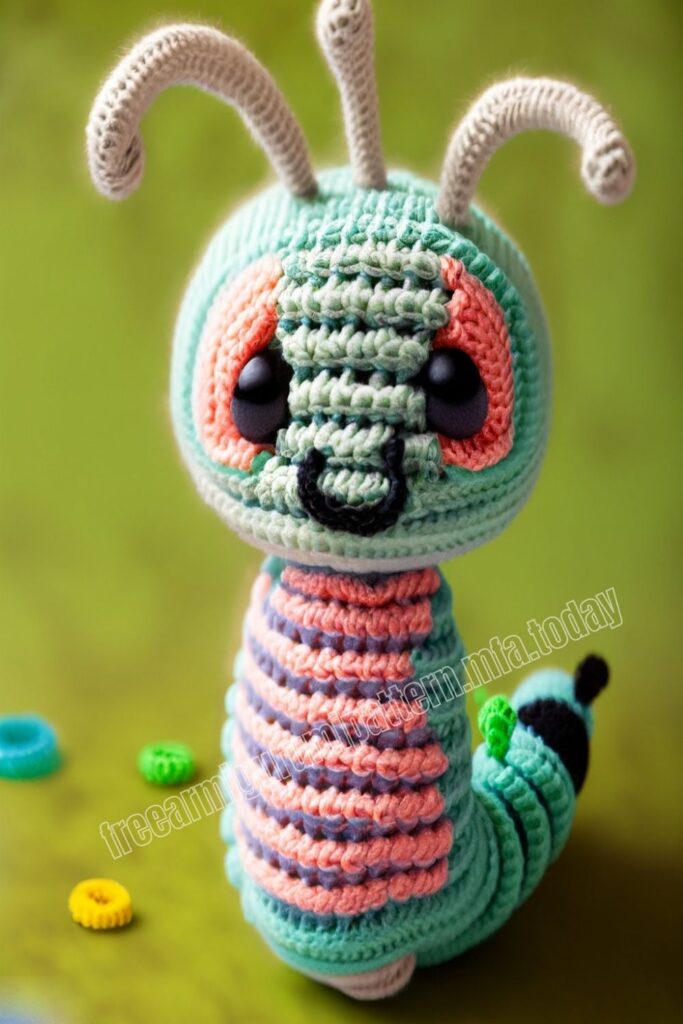 Crochet Caterpillar 2 5