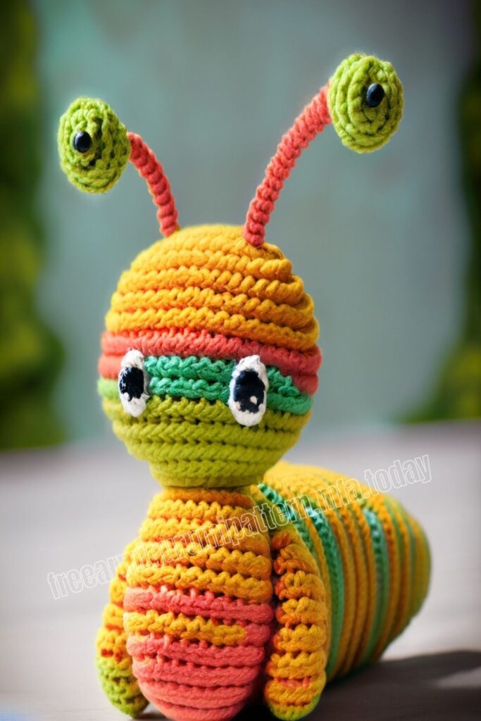 Crochet Caterpillar 2 9
