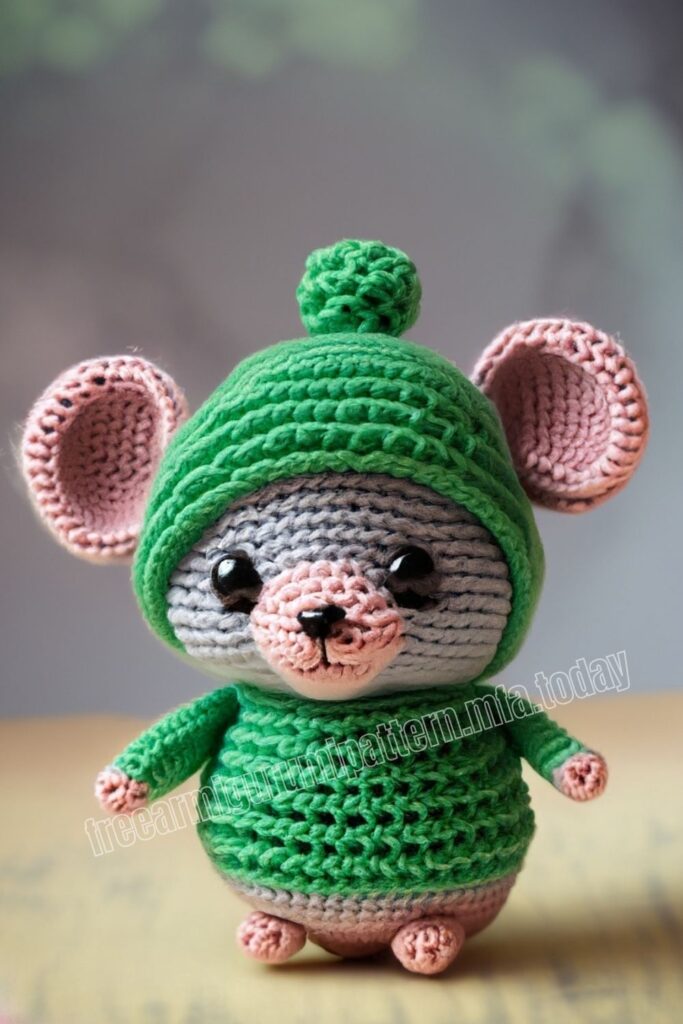 Cute Crochet Mouse 3 11