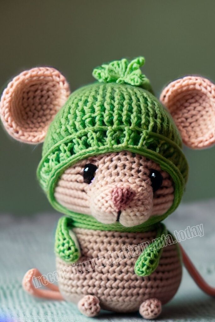 Cute Crochet Mouse 3 12