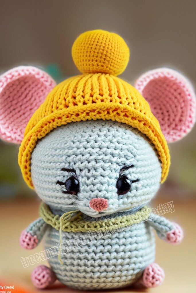 Cute Crochet Mouse 3 2