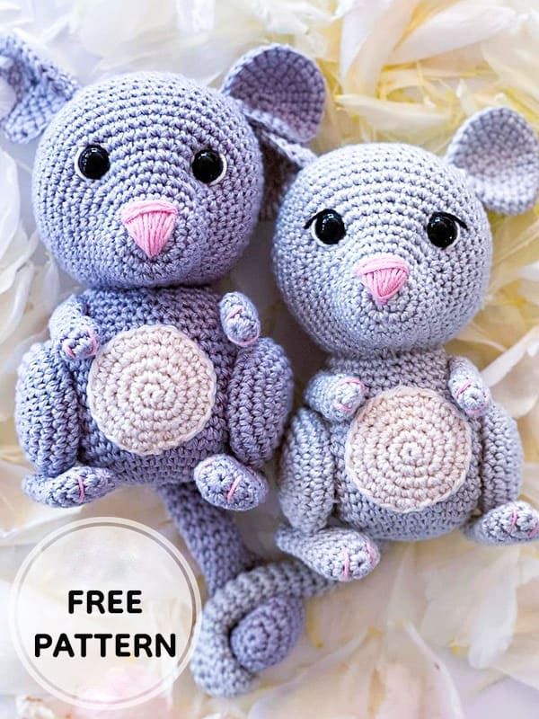 Amigurumi Cute Crochet Mouse Free Pattern-3