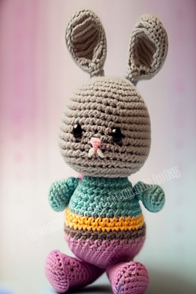 Easy Crochet Bunny 5 3