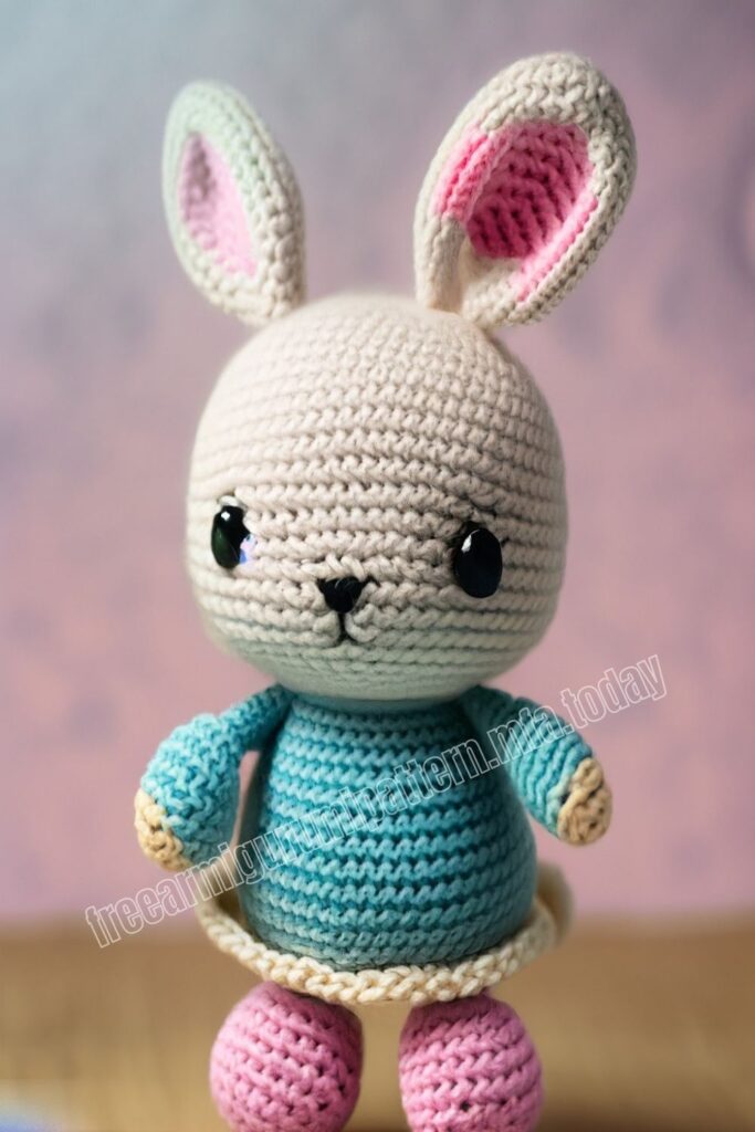 Easy Crochet Bunny 5 8