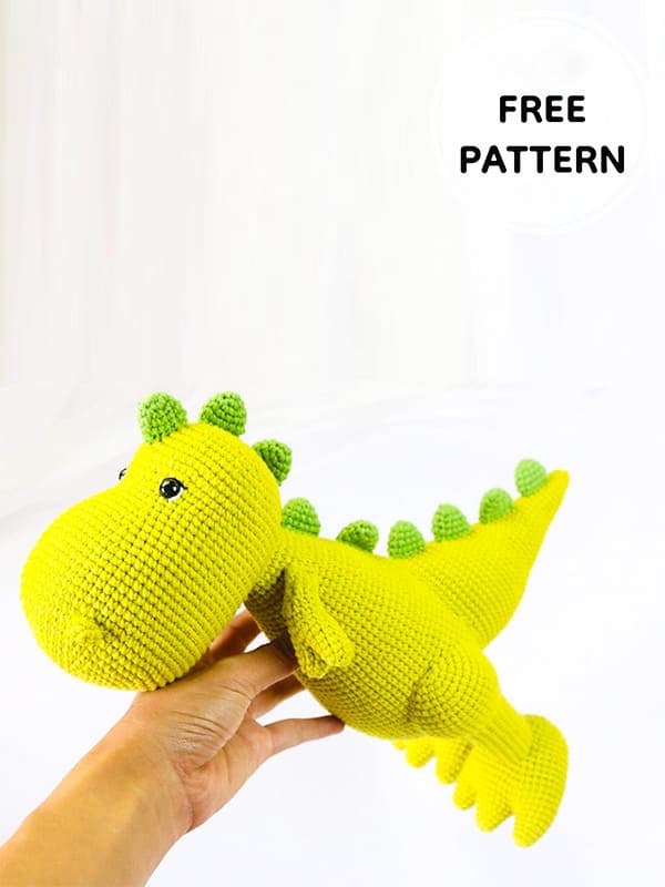 Amigurumi Green Dinosaur Free Pattern-2
