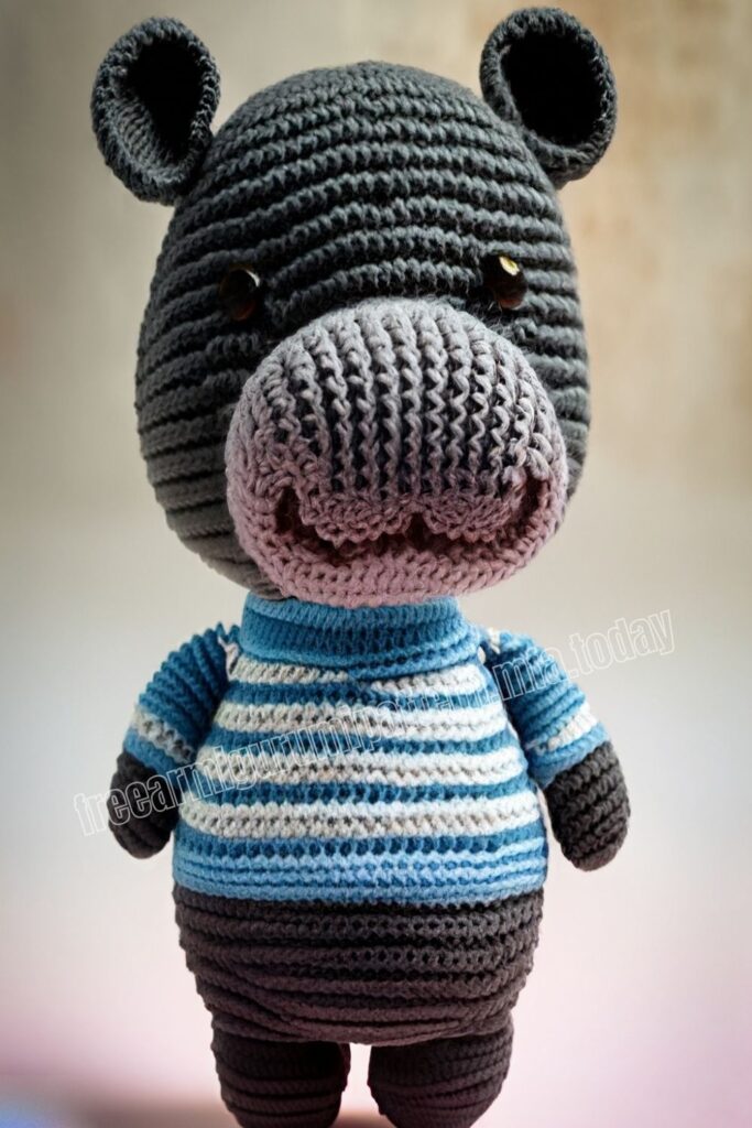Mini Cute Hippo 3 7