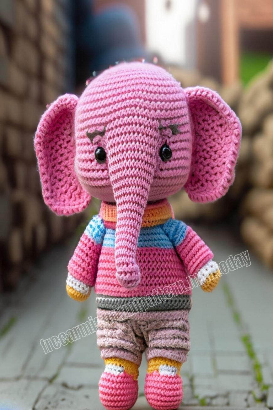 Amigurumi Plush Elephant Eleanor Free Pattern-4 – Free Amigurumi Patterns