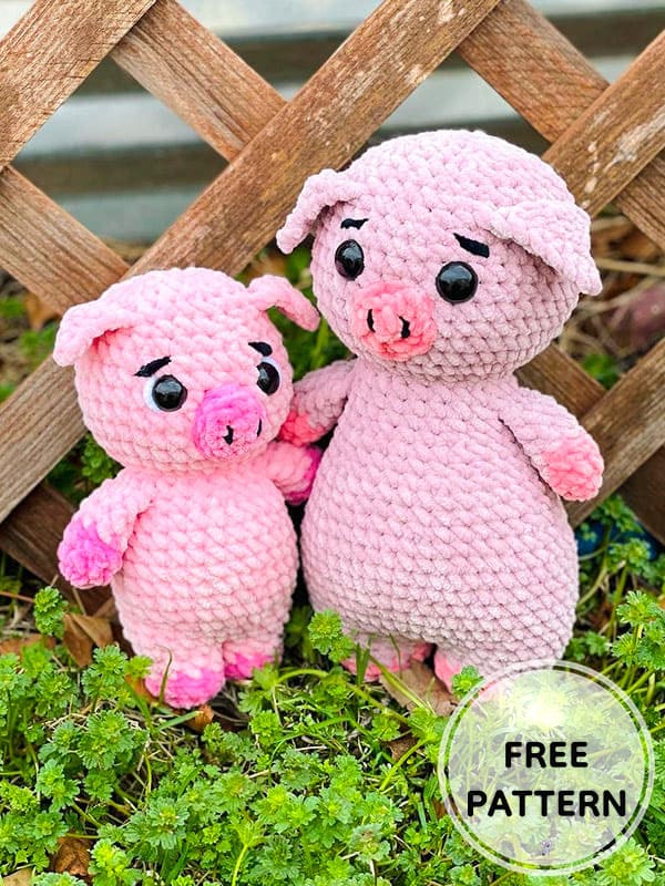 Amigurumi Plush Momma Pig Free Pattern-3
