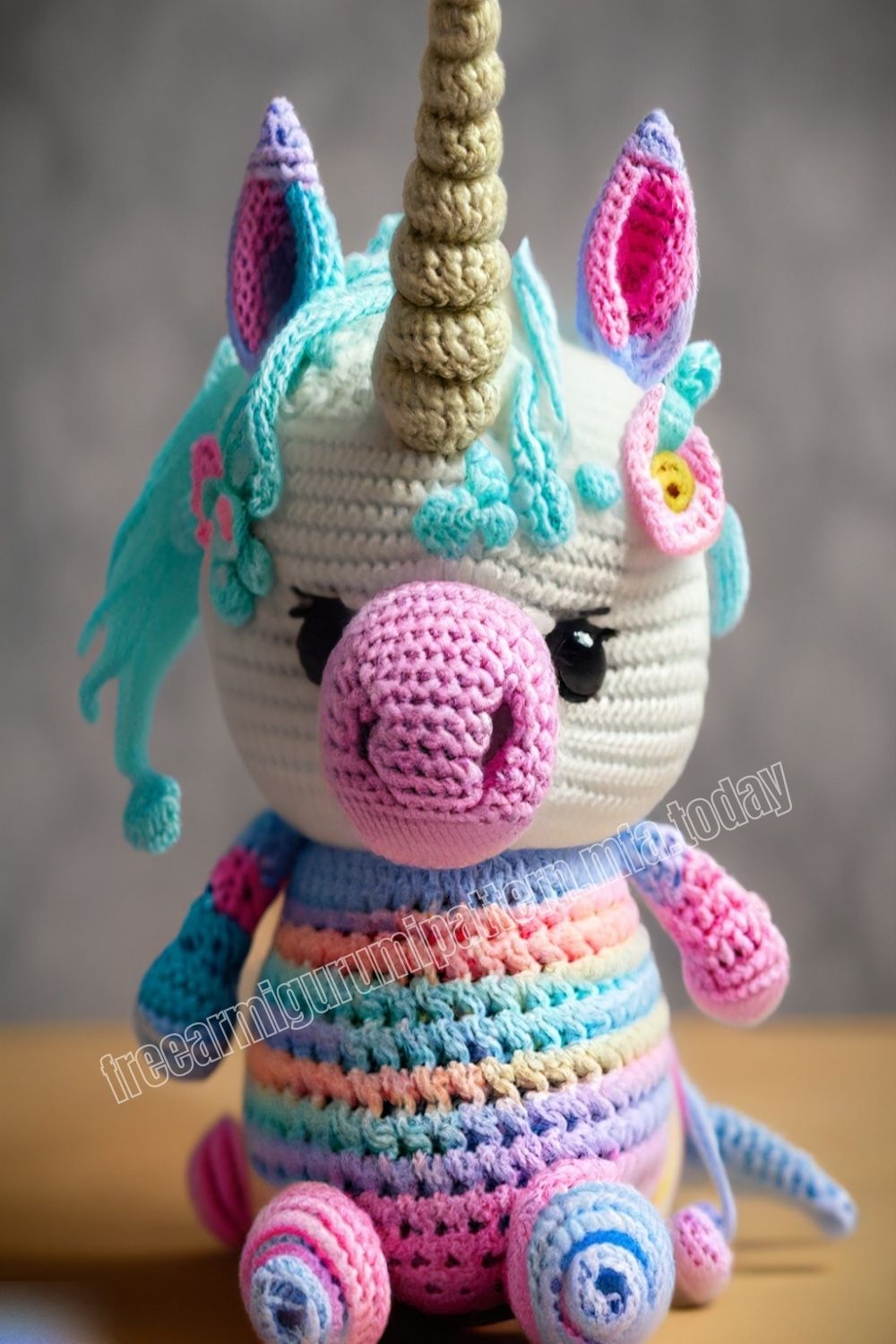 Amigurumi Unicorn Leela Free Pattern-1 – Free Amigurumi Patterns