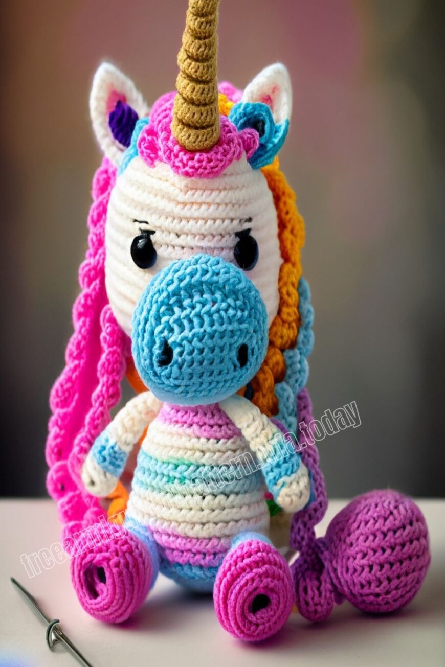 Amigurumi Unicorn Leela Free Pattern-1 – Free Amigurumi Patterns