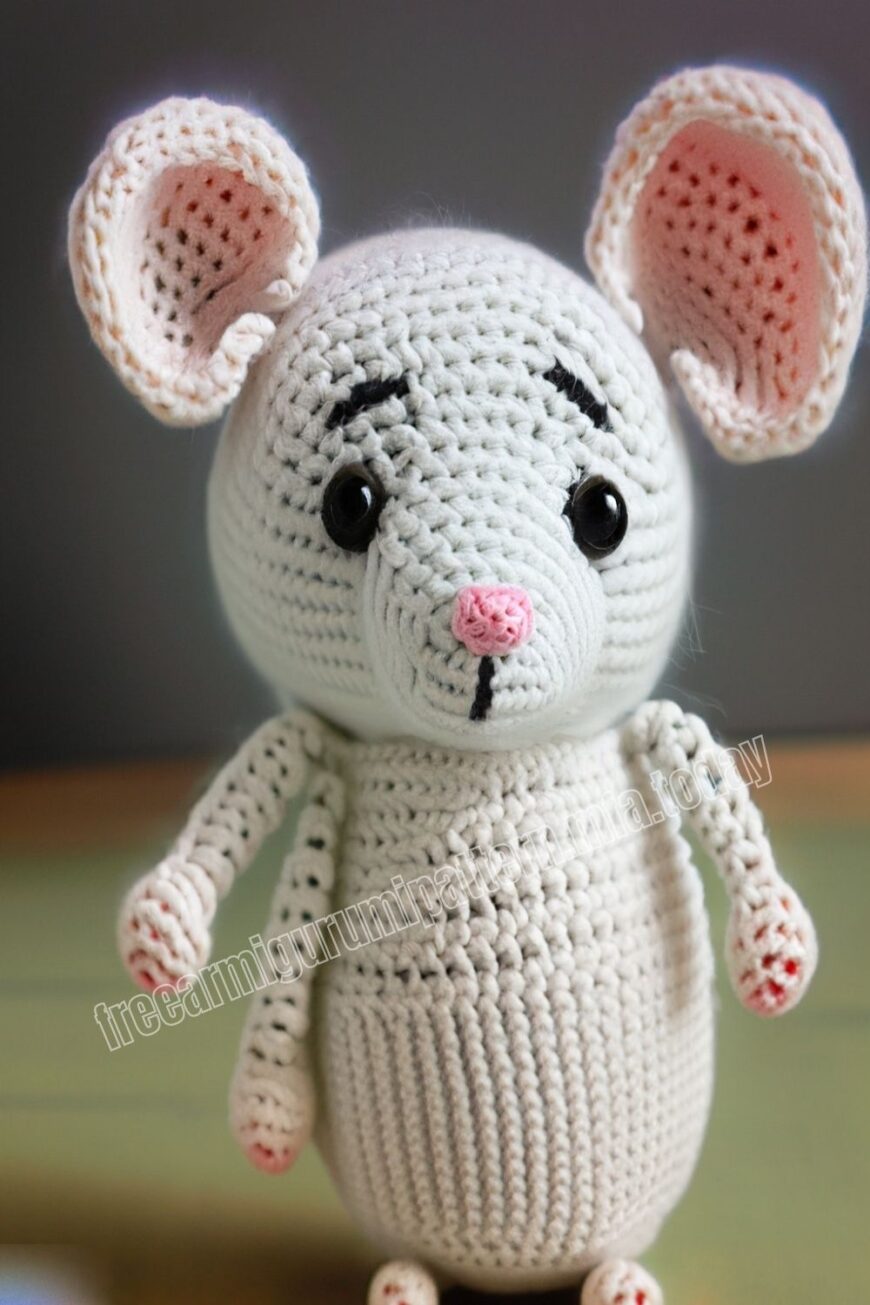 Amigurumi White Mouse Free Pattern-3 – Free Amigurumi Patterns