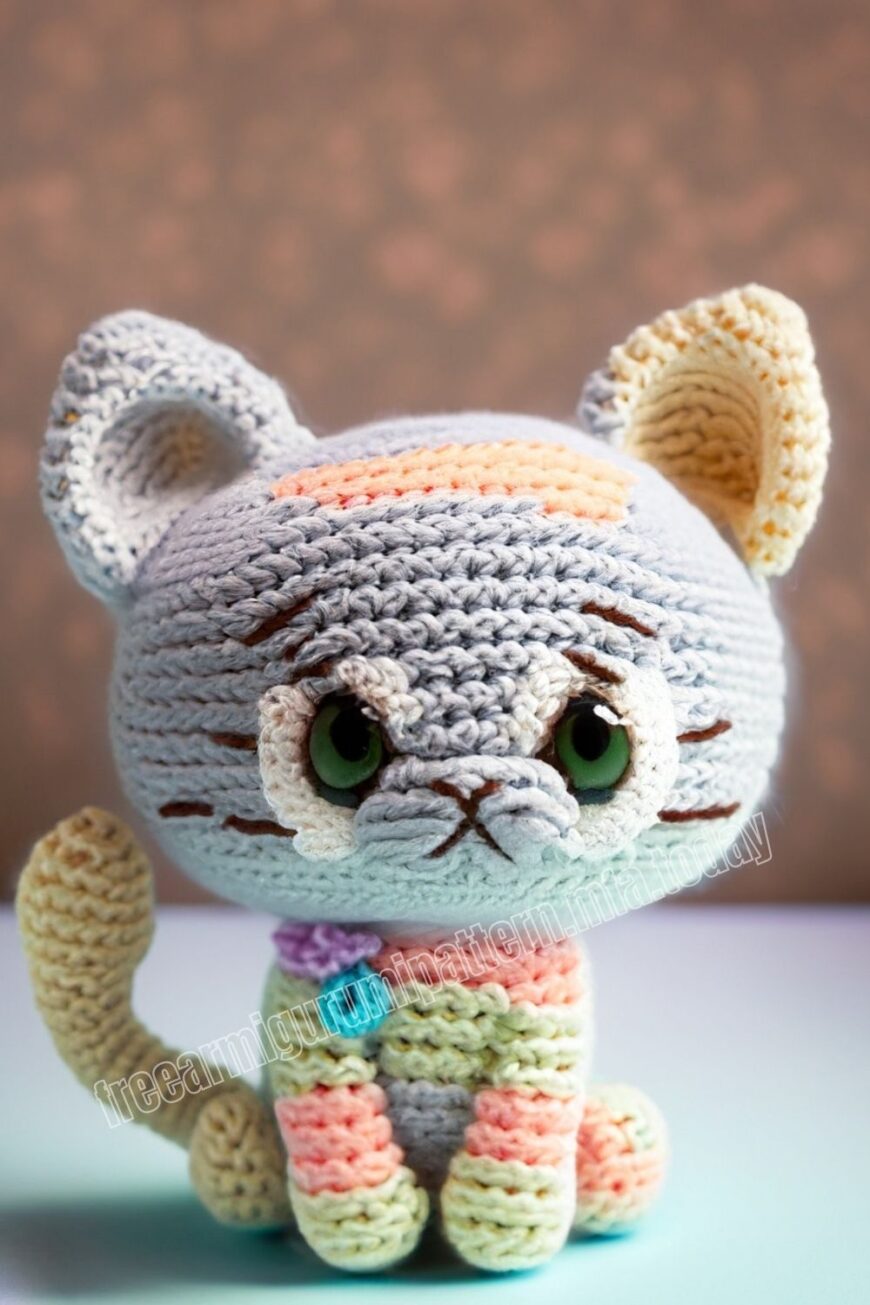 Amigurumi Cat Mermaid Free Pattern-5 - Free Amigurumi Patterns